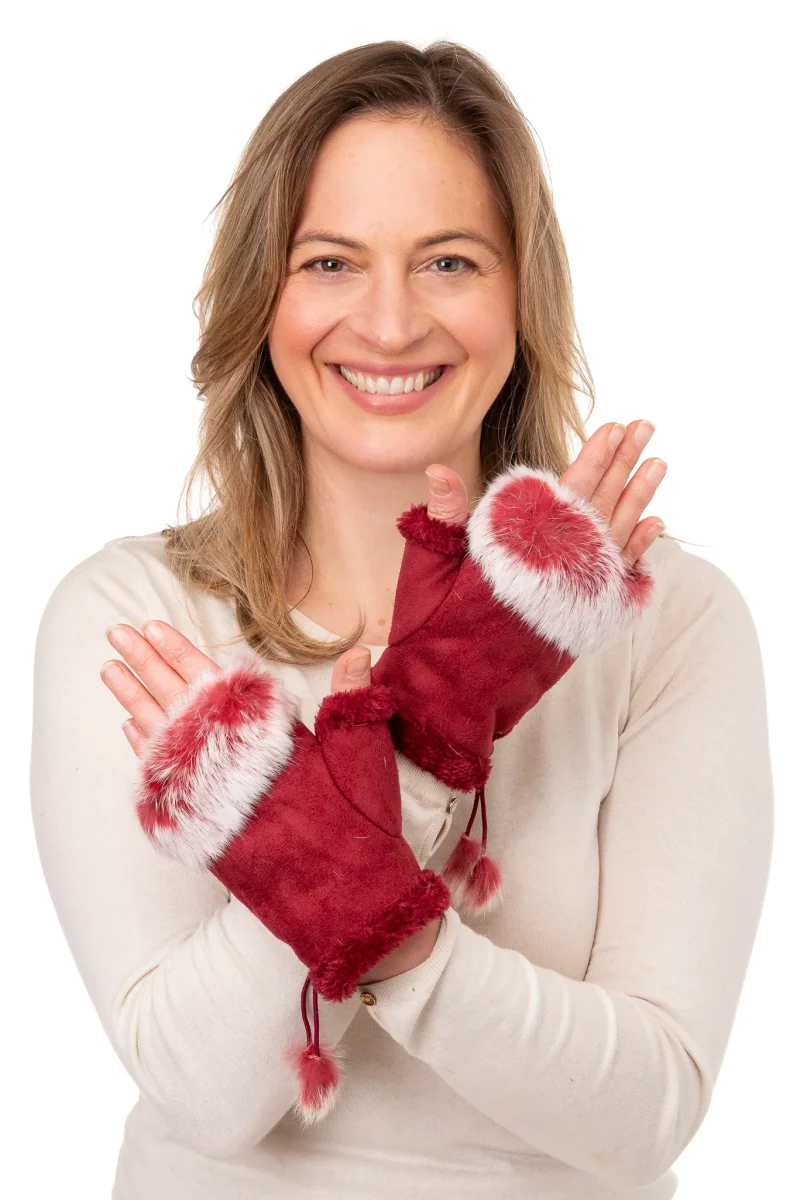 Cadenza Red Fingerless Gloves