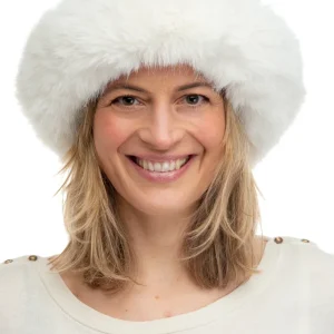 Adelina Beige Faux Fur Paddington Hat