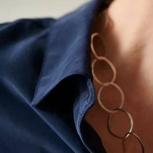 Silver Necklaces with Oval Links