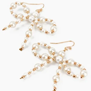 Pearl Bow Earrings
