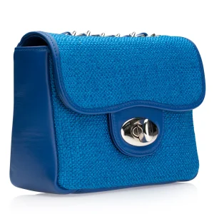 Jemma Linen/Leather Cobalt