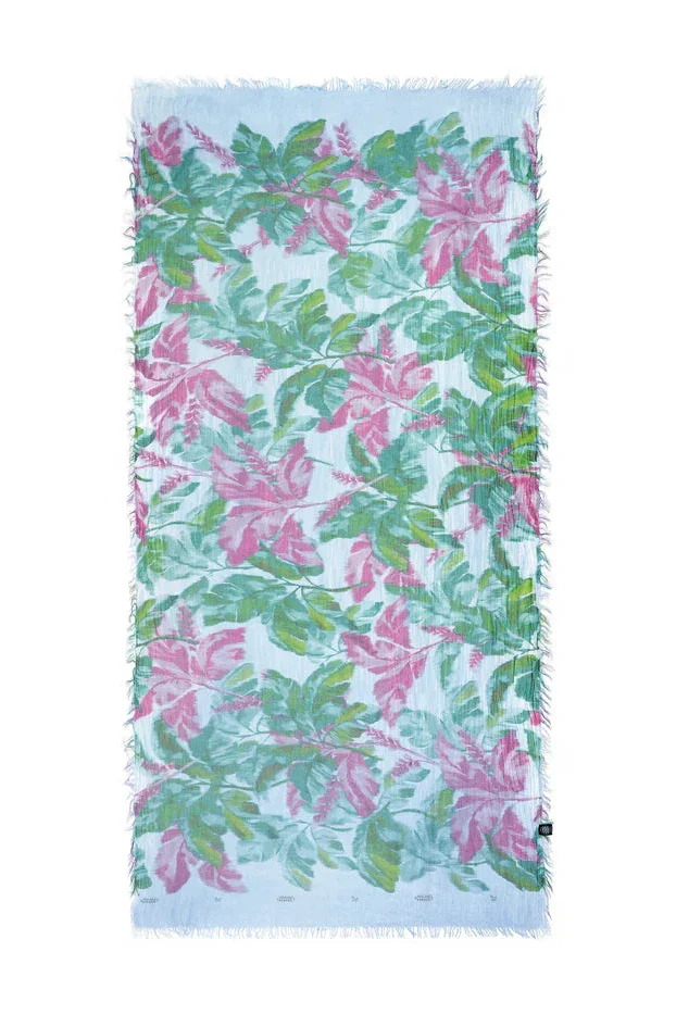 Boldini Bamboo Scarf Azzurro Blue