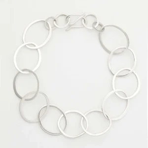 Silver Bracelet with Oval Links