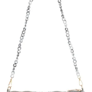 Adele Navy Blue Chenille Handbag